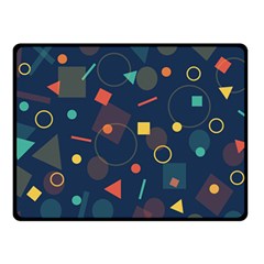 Background Geometric Double Sided Fleece Blanket (small) 