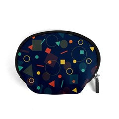 Background Geometric Accessory Pouch (small)