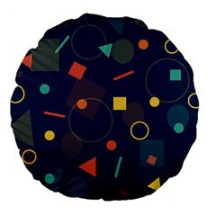 Background Geometric Large 18  Premium Flano Round Cushions