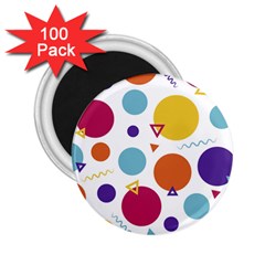 Background Polka Dot 2 25  Magnets (100 Pack)  by HermanTelo