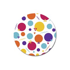 Background Polka Dot Magnet 3  (round) by HermanTelo