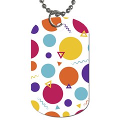 Background Polka Dot Dog Tag (one Side)