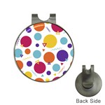 Background Polka Dot Hat Clips with Golf Markers Front