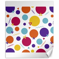 Background Polka Dot Canvas 8  X 10 