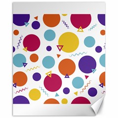 Background Polka Dot Canvas 11  X 14 