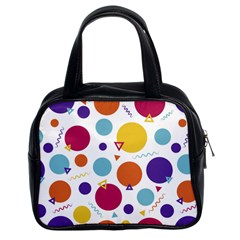 Background Polka Dot Classic Handbag (two Sides)