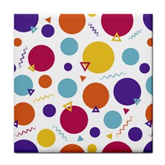 Background Polka Dot Face Towel by HermanTelo