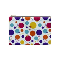 Background Polka Dot Cosmetic Bag (medium) by HermanTelo