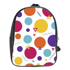 Background Polka Dot School Bag (large)