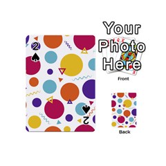 Background Polka Dot Playing Cards Double Sided (mini) by HermanTelo