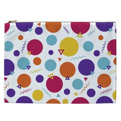 Background Polka Dot Cosmetic Bag (xxl) by HermanTelo