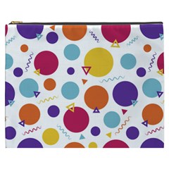 Background Polka Dot Cosmetic Bag (xxxl) by HermanTelo