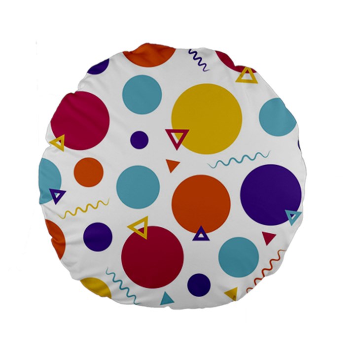 Background Polka Dot Standard 15  Premium Round Cushions