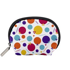 Background Polka Dot Accessory Pouch (small)