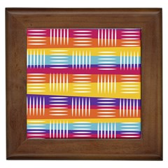 Background Line Rainbow Framed Tiles by HermanTelo