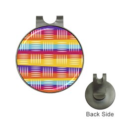 Background Line Rainbow Hat Clips With Golf Markers by HermanTelo