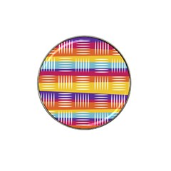 Background Line Rainbow Hat Clip Ball Marker (4 Pack)