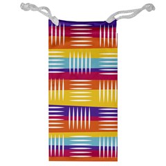 Background Line Rainbow Jewelry Bag