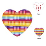 Background Line Rainbow Playing Cards (Heart) Front