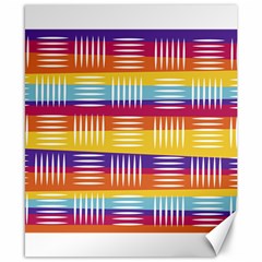 Background Line Rainbow Canvas 8  X 10 