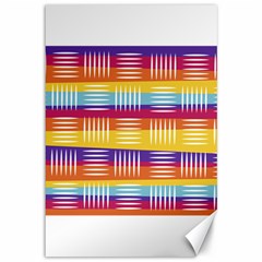 Background Line Rainbow Canvas 12  X 18 