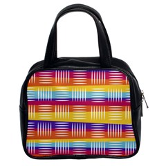 Background Line Rainbow Classic Handbag (two Sides) by HermanTelo