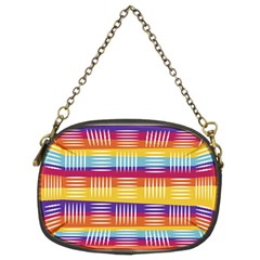 Background Line Rainbow Chain Purse (two Sides) by HermanTelo