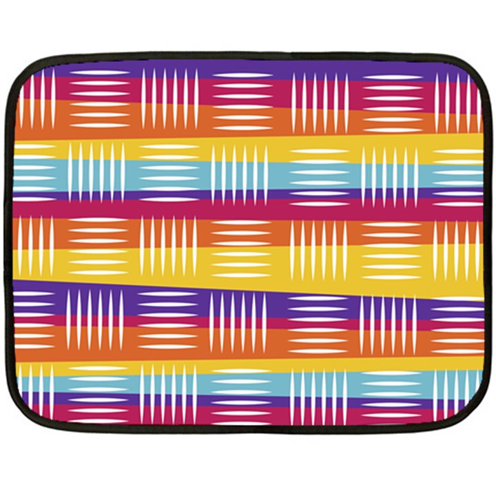 Background Line Rainbow Double Sided Fleece Blanket (Mini) 