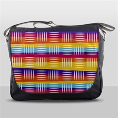 Background Line Rainbow Messenger Bag