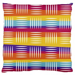 Background Line Rainbow Large Cushion Case (two Sides) by HermanTelo