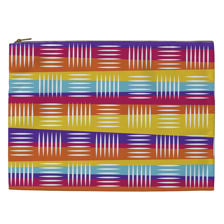 Background Line Rainbow Cosmetic Bag (XXL)