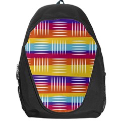 Background Line Rainbow Backpack Bag