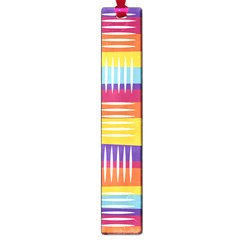 Background Line Rainbow Large Book Marks