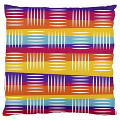 Background Line Rainbow Standard Flano Cushion Case (one Side)