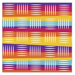 Background Line Rainbow Large Satin Scarf (square) by HermanTelo