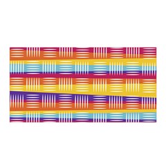 Background Line Rainbow Satin Wrap