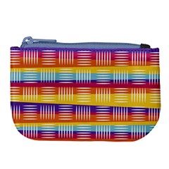 Background Line Rainbow Large Coin Purse by HermanTelo