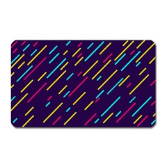 Background Lines Forms Magnet (Rectangular)