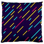 Background Lines Forms Large Cushion Case (Two Sides) Front