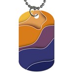 Autumn Waves Dog Tag (One Side) Front