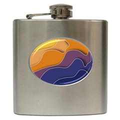 Autumn Waves Hip Flask (6 Oz)