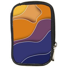 Autumn Waves Compact Camera Leather Case