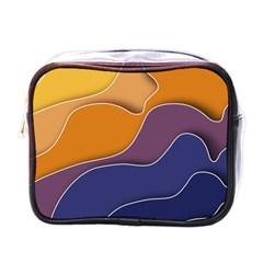 Autumn Waves Mini Toiletries Bag (one Side)