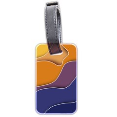 Autumn Waves Luggage Tag (two Sides)