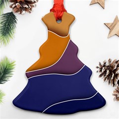 Autumn Waves Ornament (christmas Tree)  by HermanTelo