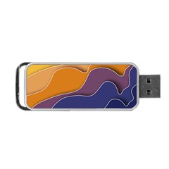 Autumn Waves Portable Usb Flash (one Side)