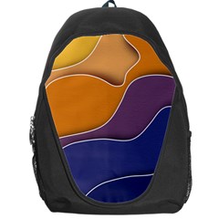 Autumn Waves Backpack Bag by HermanTelo