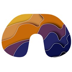 Autumn Waves Travel Neck Pillow