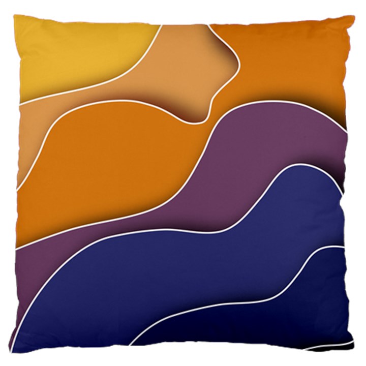 Autumn Waves Standard Flano Cushion Case (One Side)