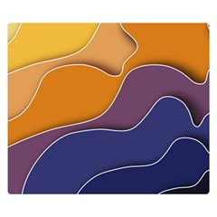 Autumn Waves Double Sided Flano Blanket (small)  by HermanTelo